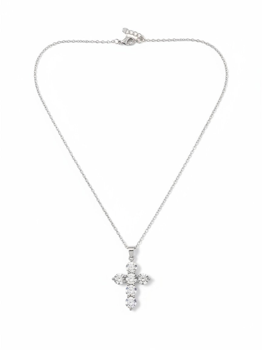 Chunky Gold Plated Cross Necklace