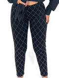 Criss Cross Diamante Skinny Jeans