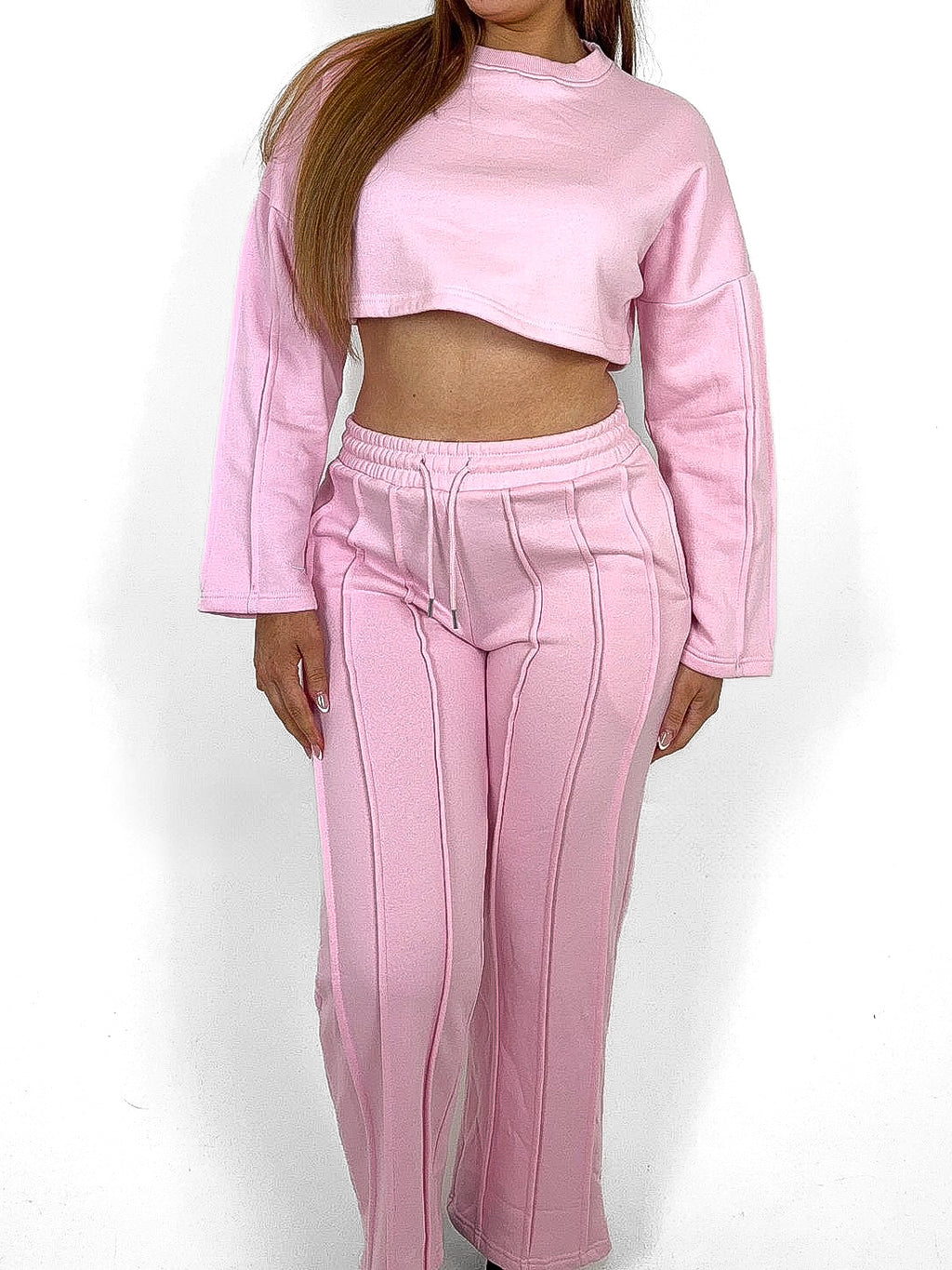 Pinch Seam Wide Leg Tracksuit