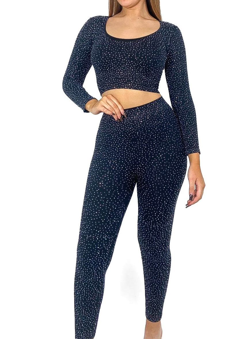 Diamante Scatter Seamless Co-Ord