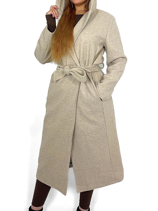 Hooded Felt Coat