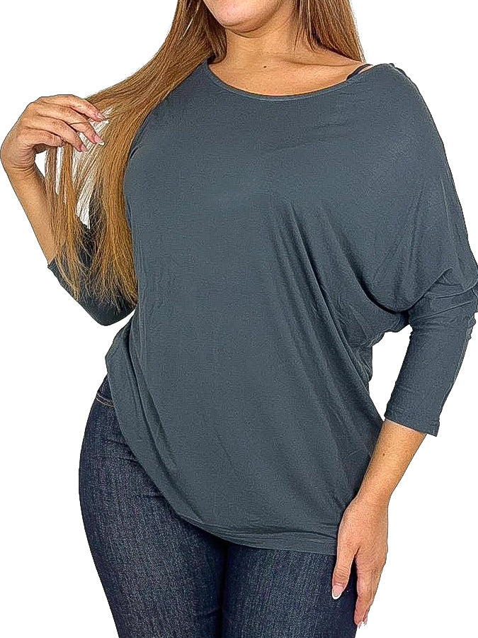 Jersey Batwing Top