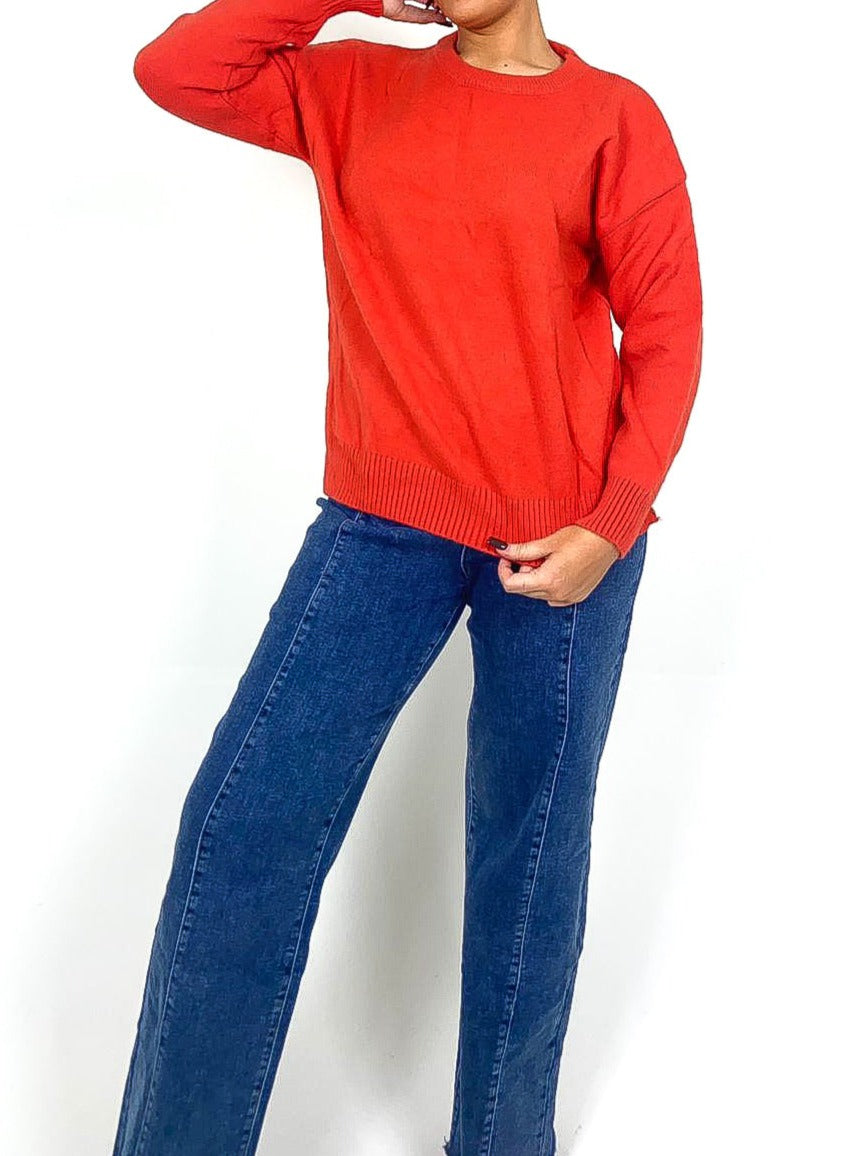 Loose Fit Round Neck Jumper