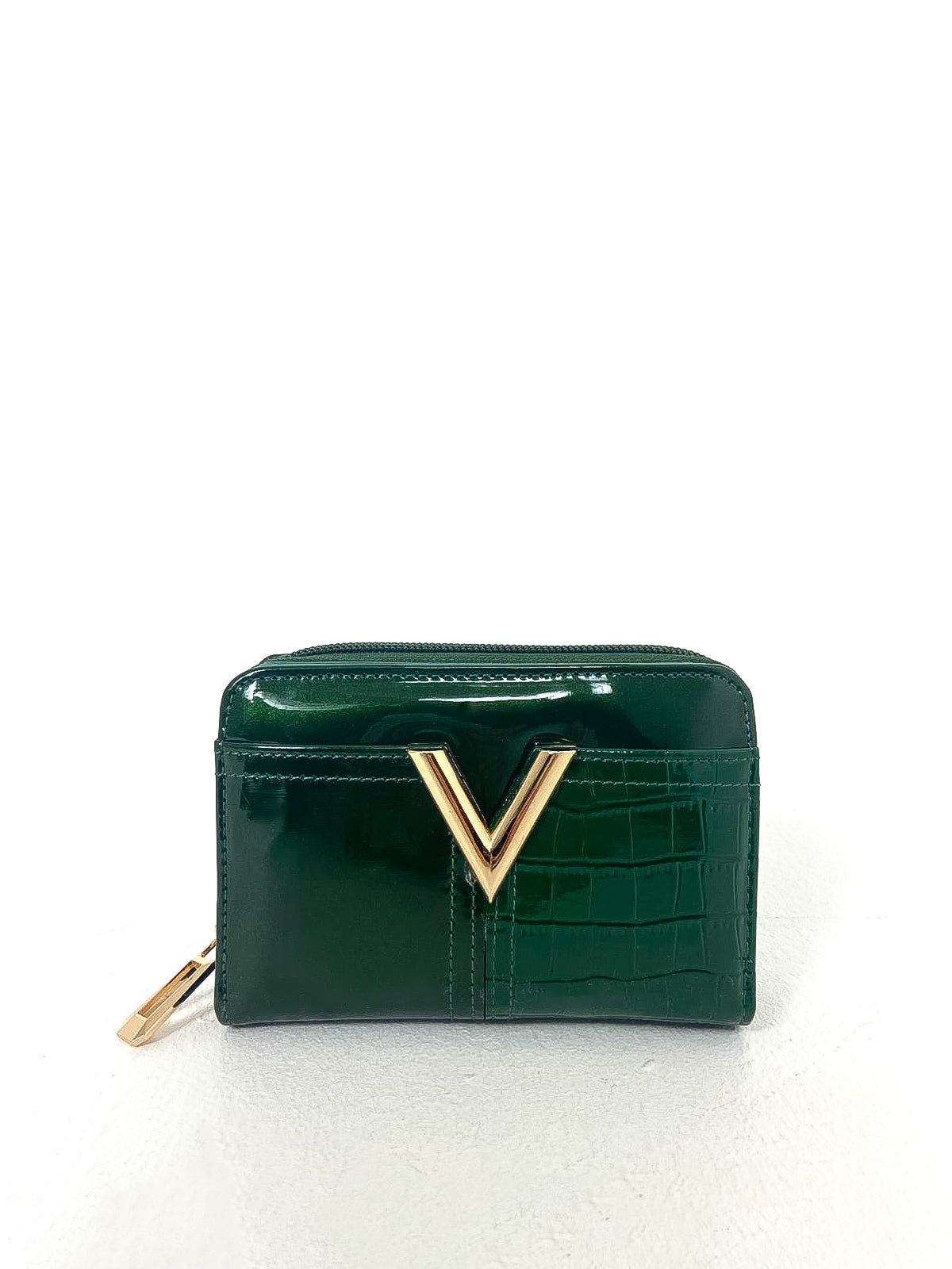 Small Patent "V" Front Purse