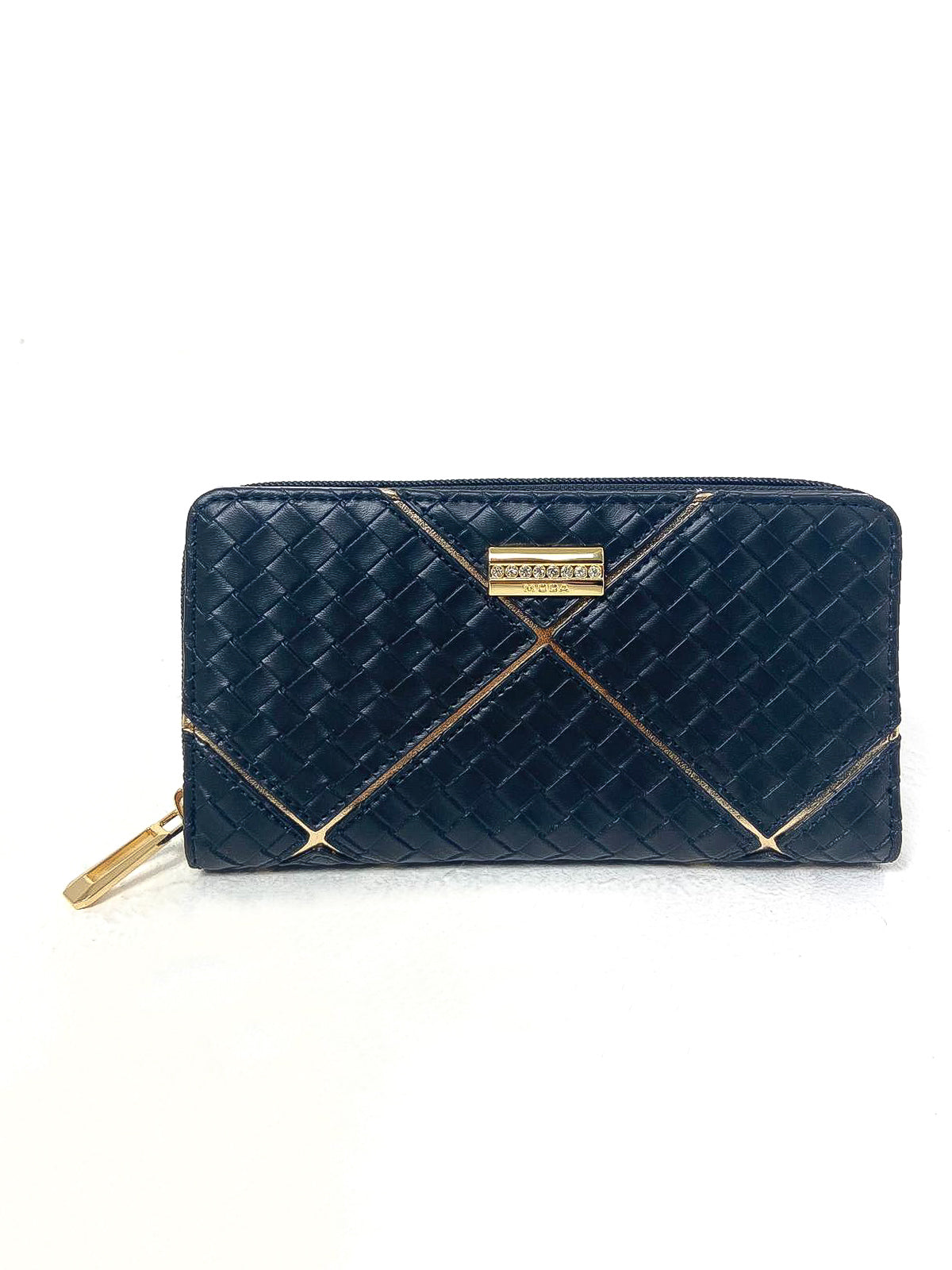 Woven Metallic Detail Purse