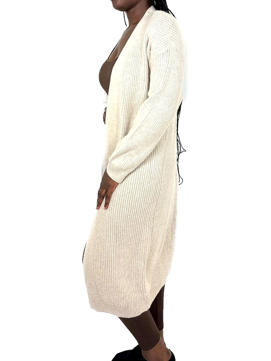 Chunky Knit Longline Cardigan