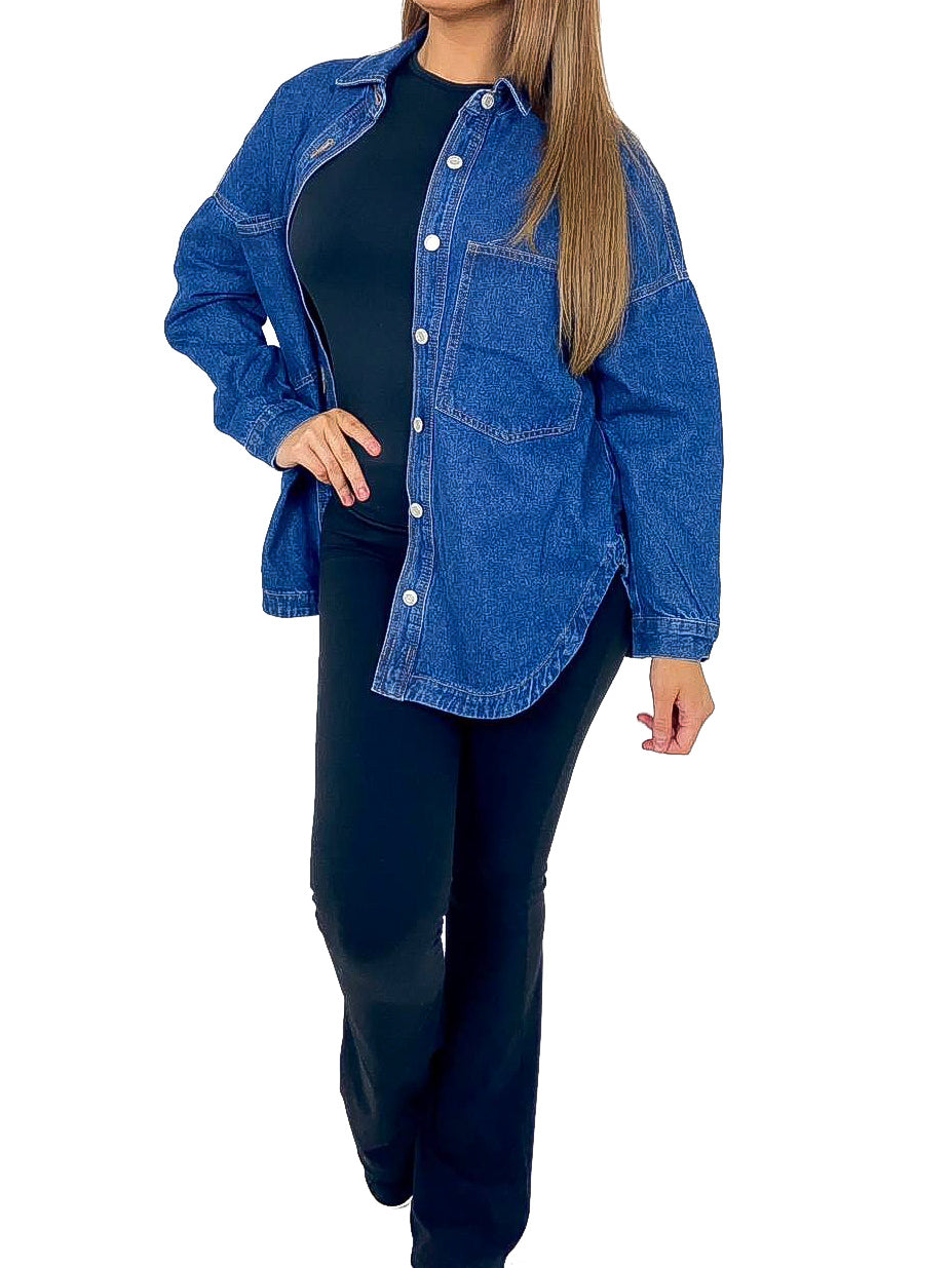 Oversized Denim Shacket