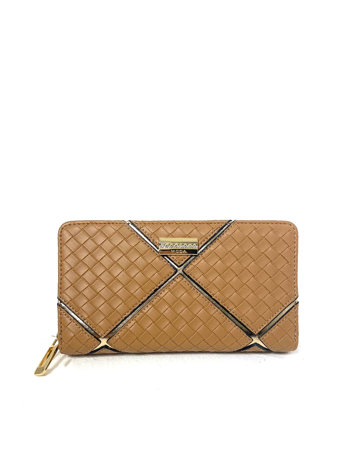 Woven Metallic Detail Purse