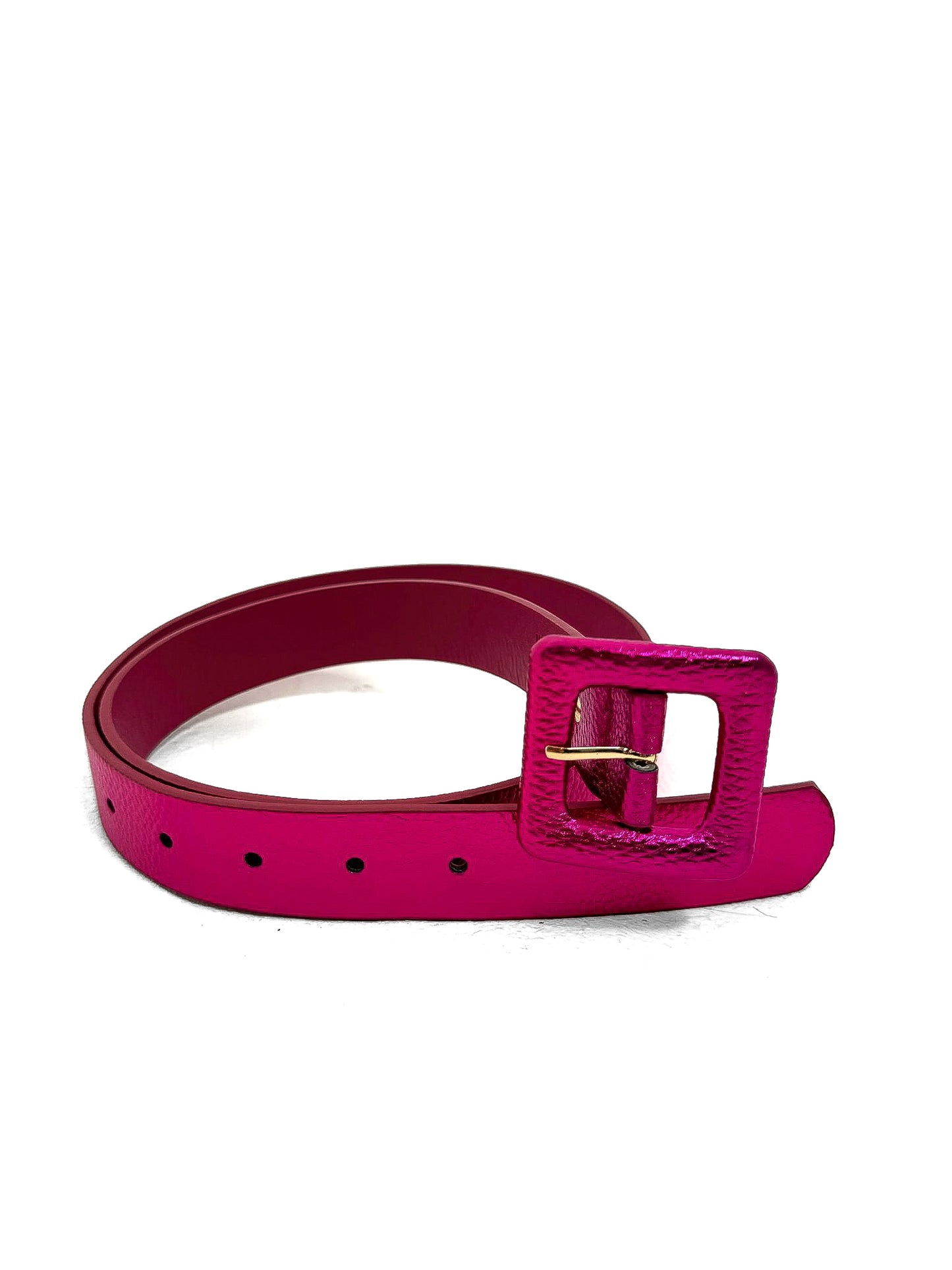 High Shine Metallic PU Belt