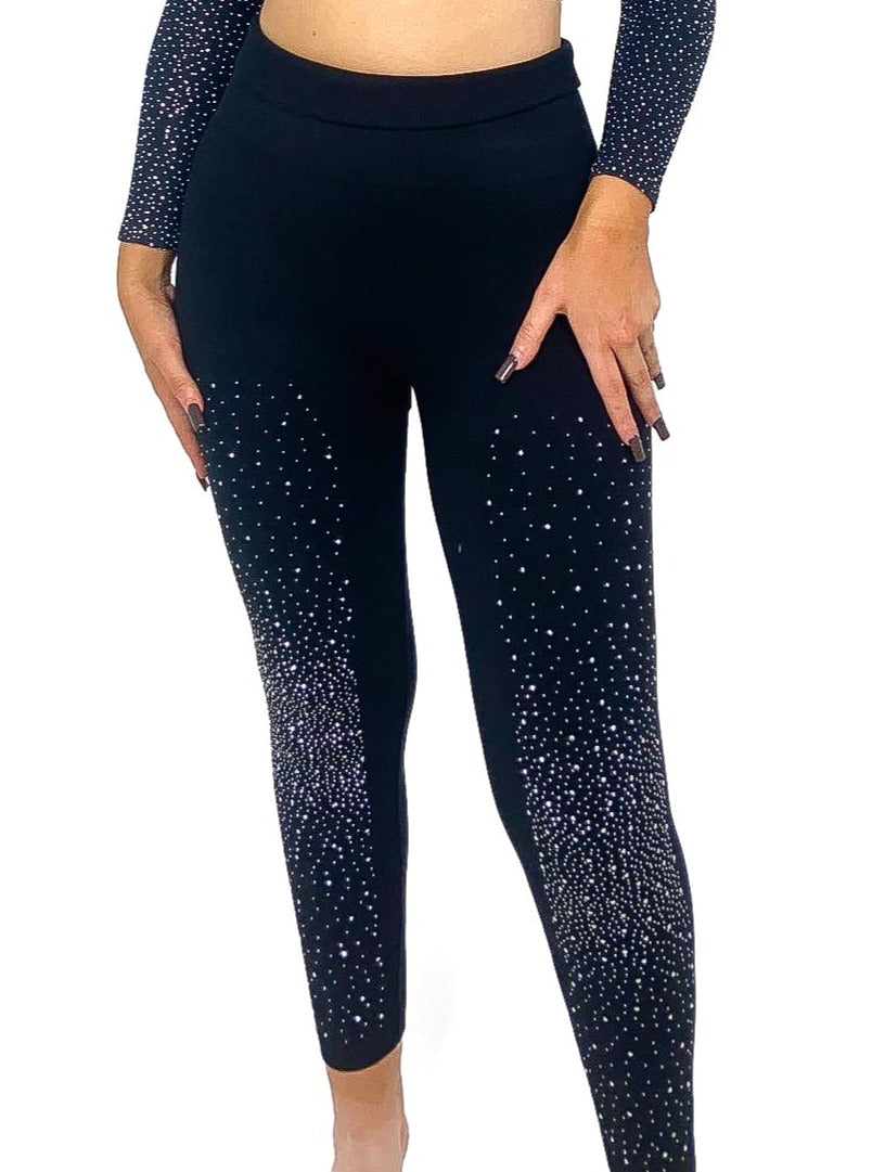 Diamante Front Scatter Leggings