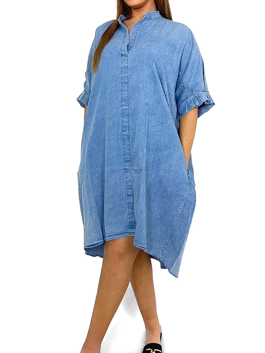 Oversized Shirt Dress