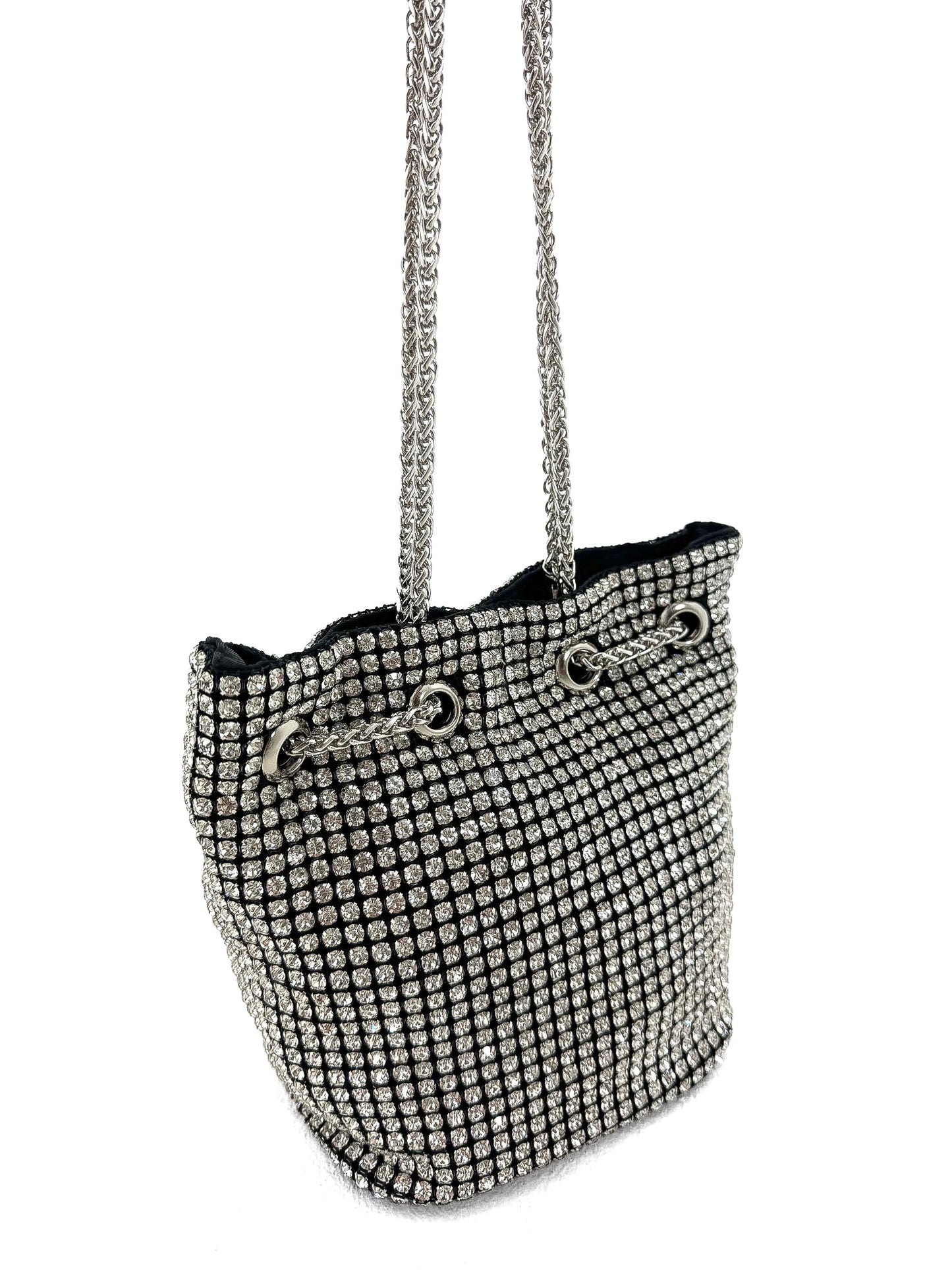 Longline Diamante Pouch Bag