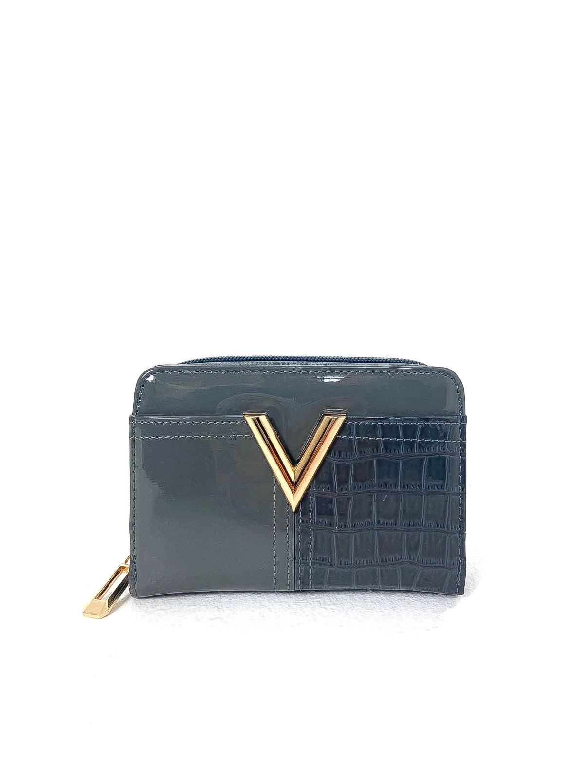 Small Patent "V" Front Purse