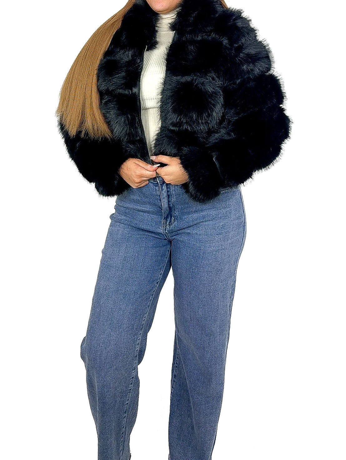 Premium Faux Fur Hooded Jacket