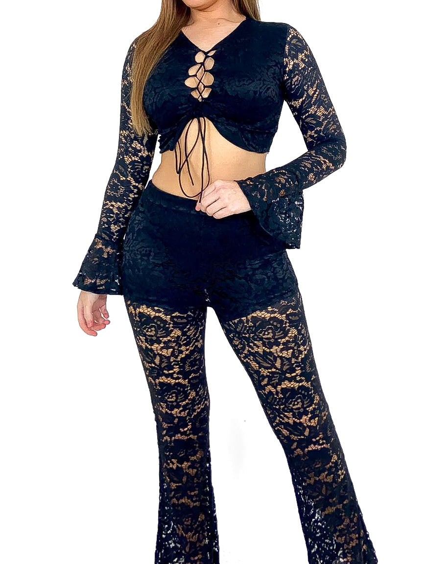 Lace Up Lace Co-Ord