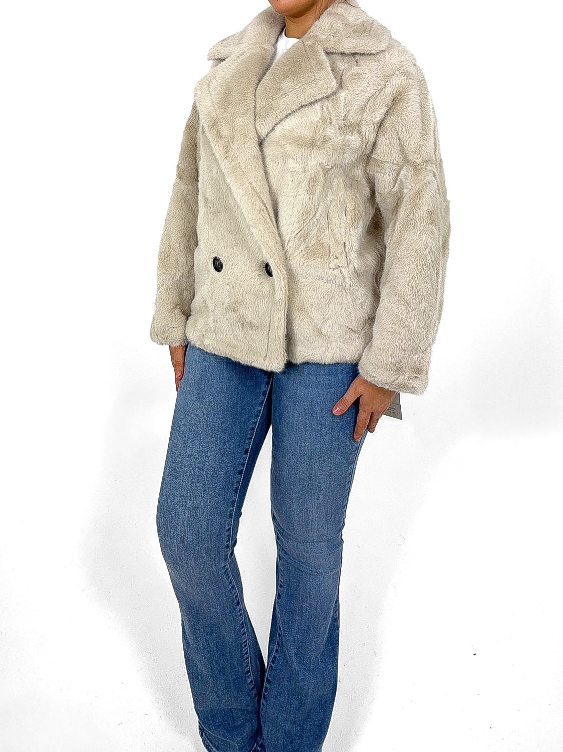 Loose Fit Faux Fur Jacket