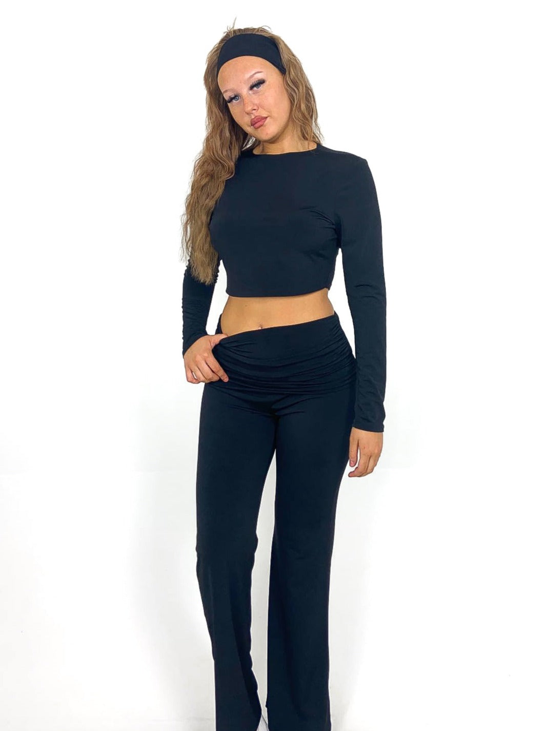 Fold Over Trousers 3 Piece Co-Ord