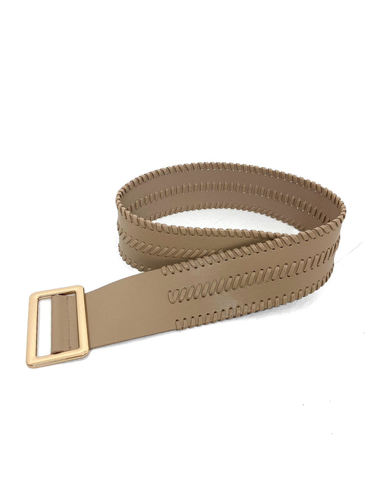 Wide Weave Detail Belt