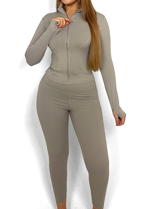 Contour Gym Jacket & Leggings Set