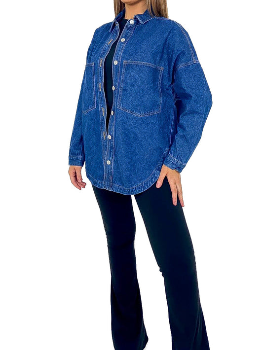 Oversized Denim Shacket