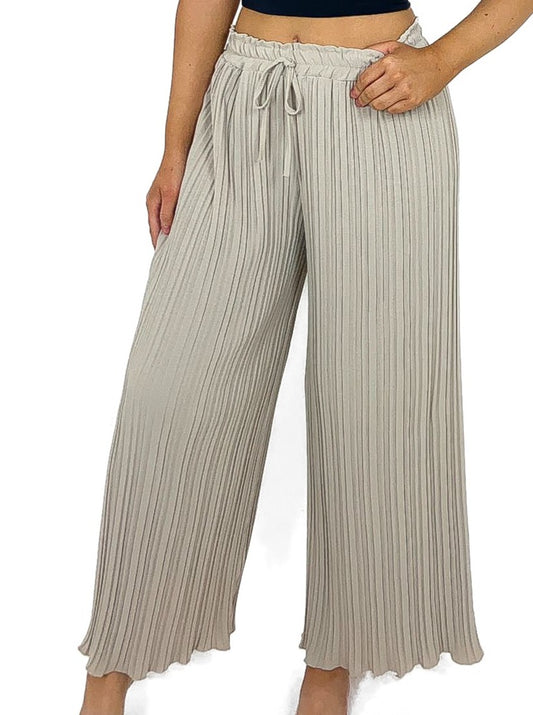 Pleated Palazzo Pants