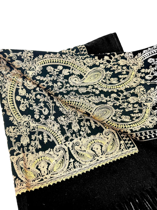 Paisley Embroidered Shawl