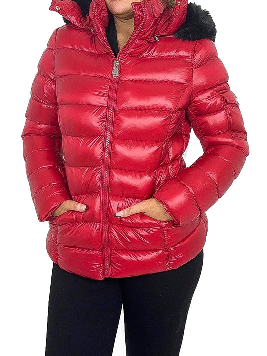 Gloss Fitted Puffer Coat