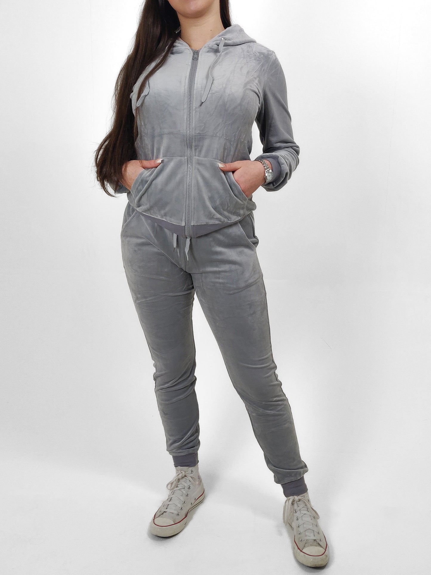 Hooded Velour Tracksuit