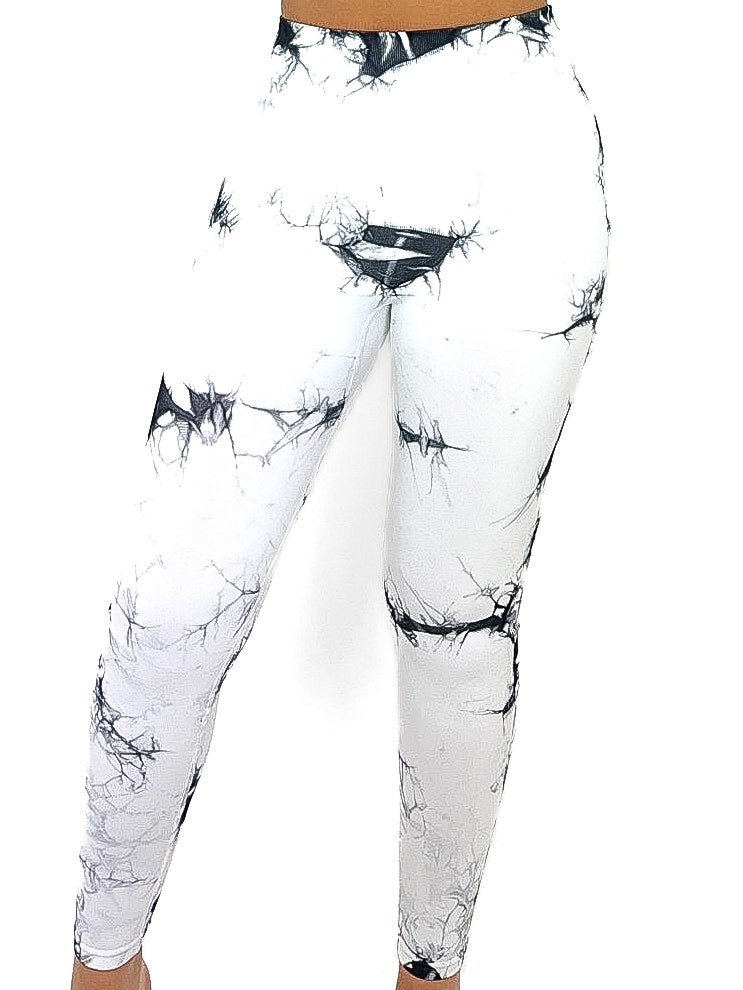 Tie Dye Bum Ruche Leggings