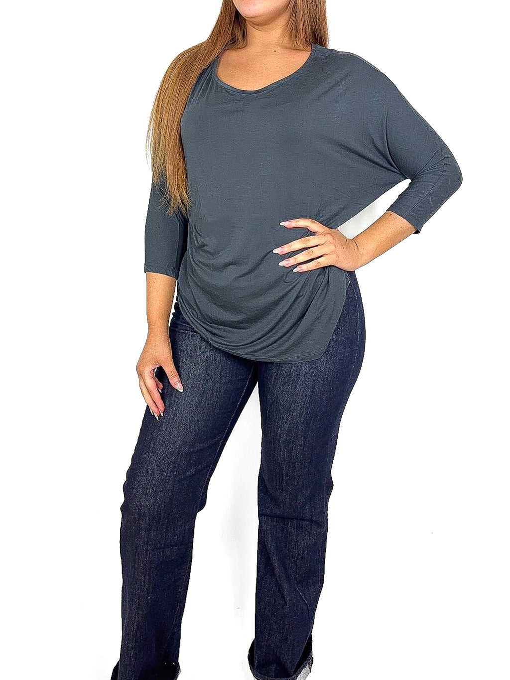 Jersey Batwing Top