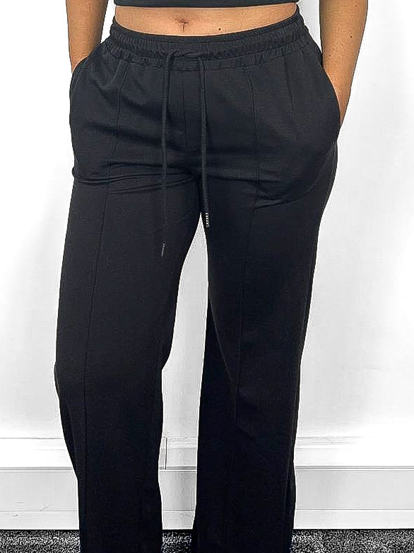Pinch Seam Wide Leg Joggers