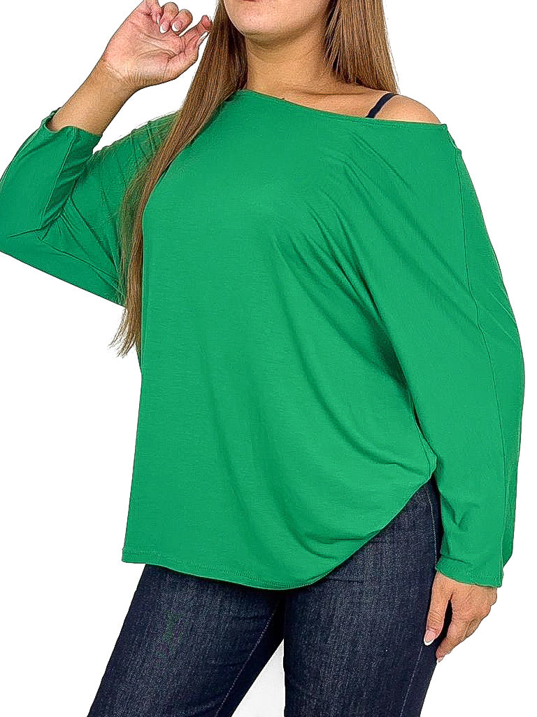 Jersey Batwing Top