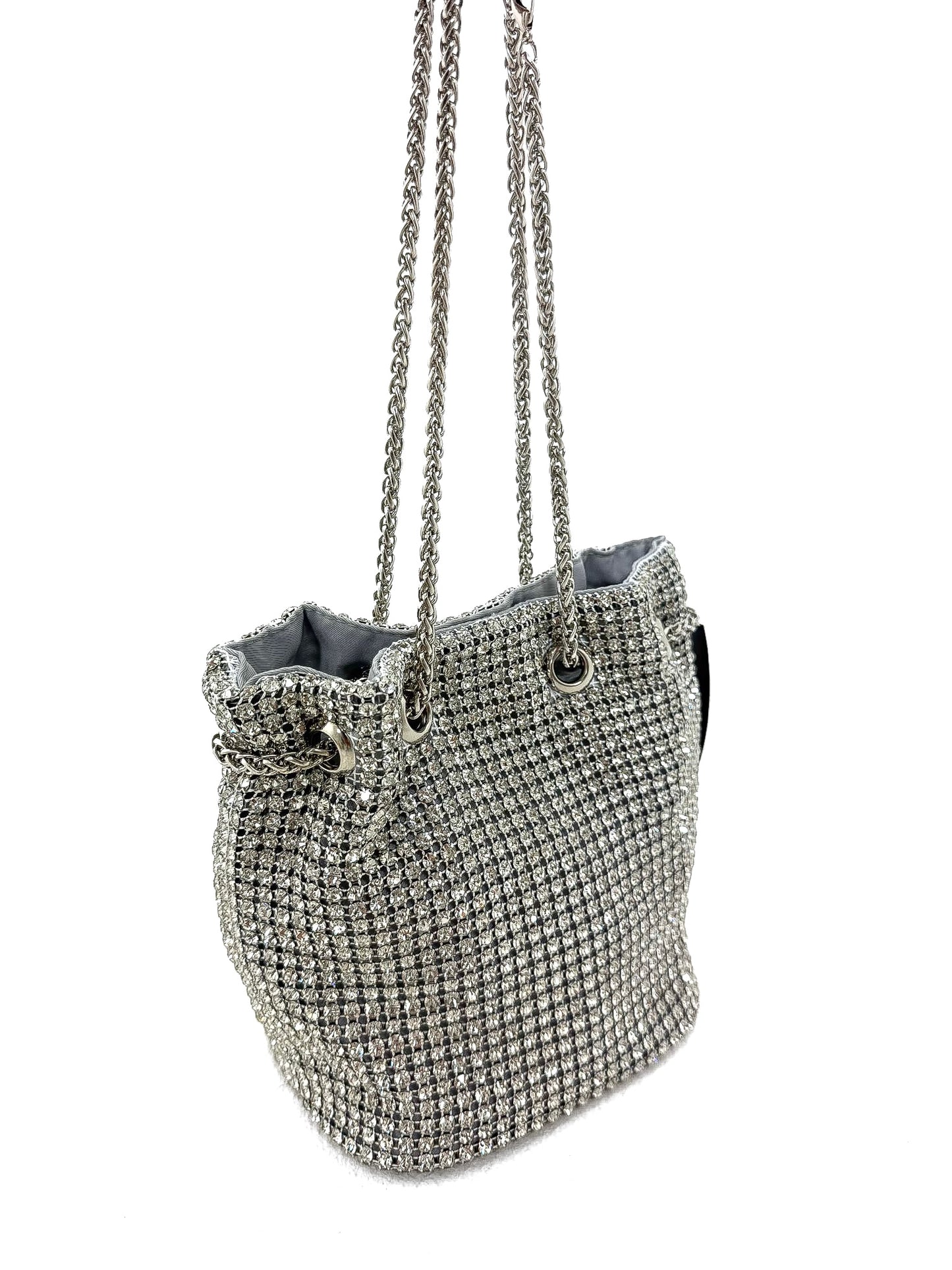 Longline Diamante Pouch Bag