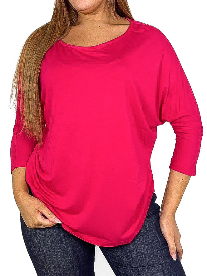 Jersey Batwing Top