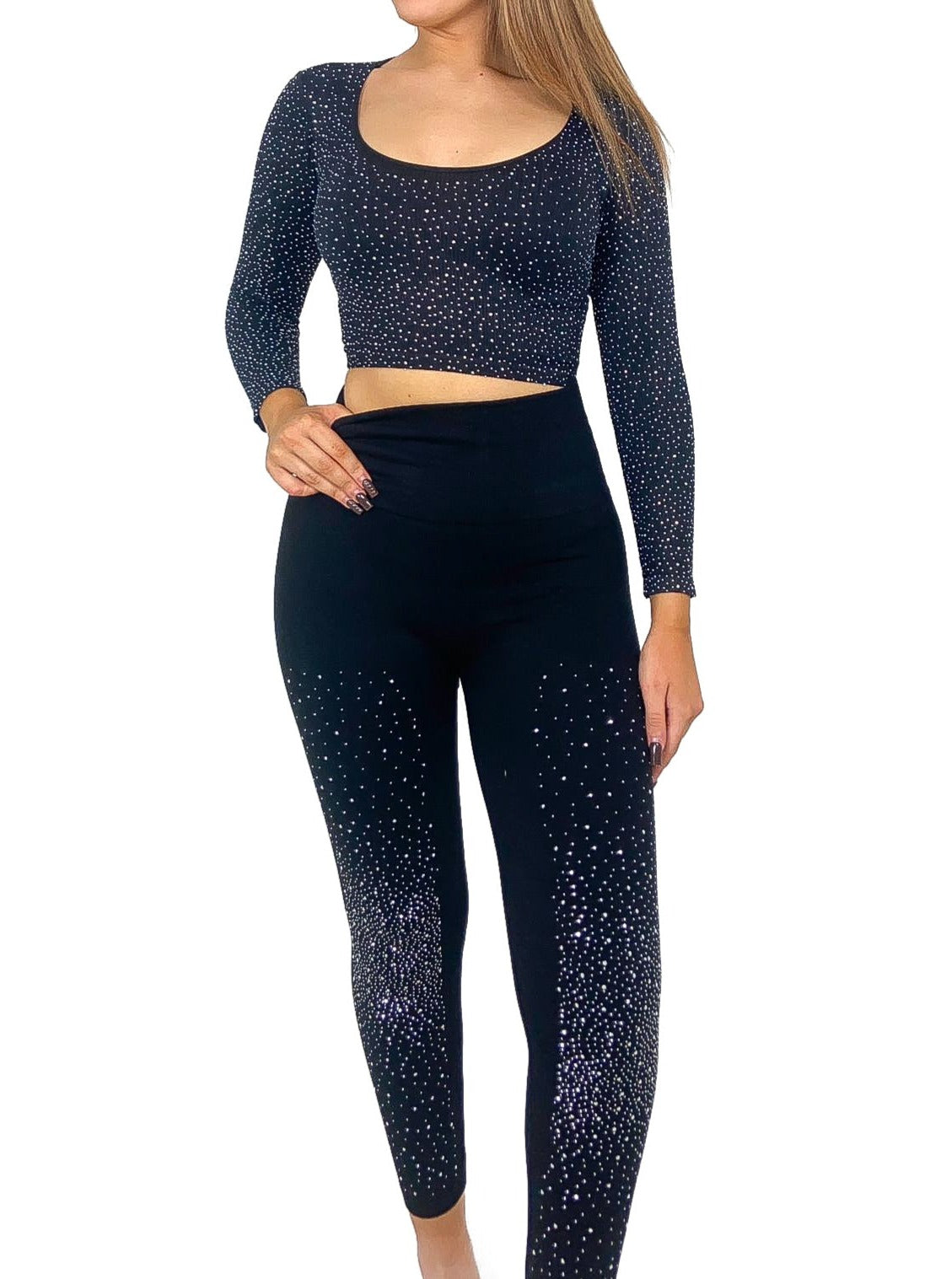 Diamante Front Scatter Leggings