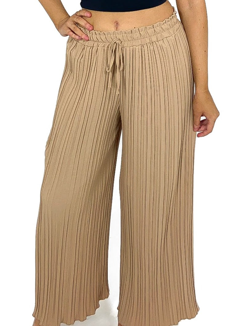 Pleated Palazzo Pants