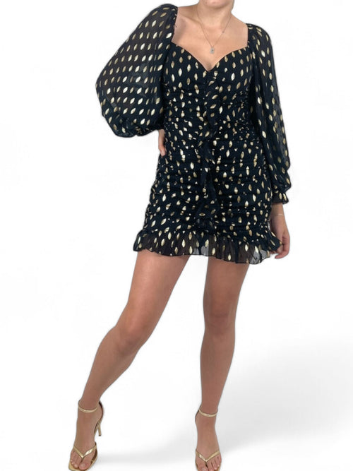 Bardot Ruche Mini Dress