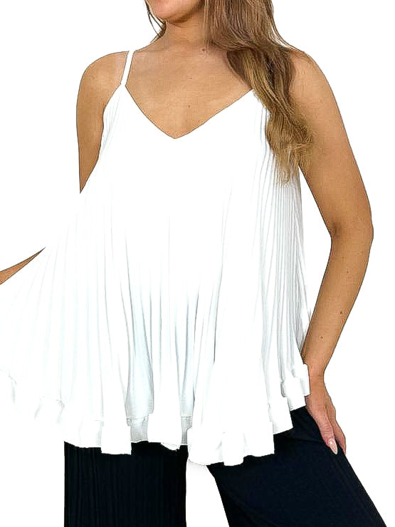 Flowy Pleated Vest