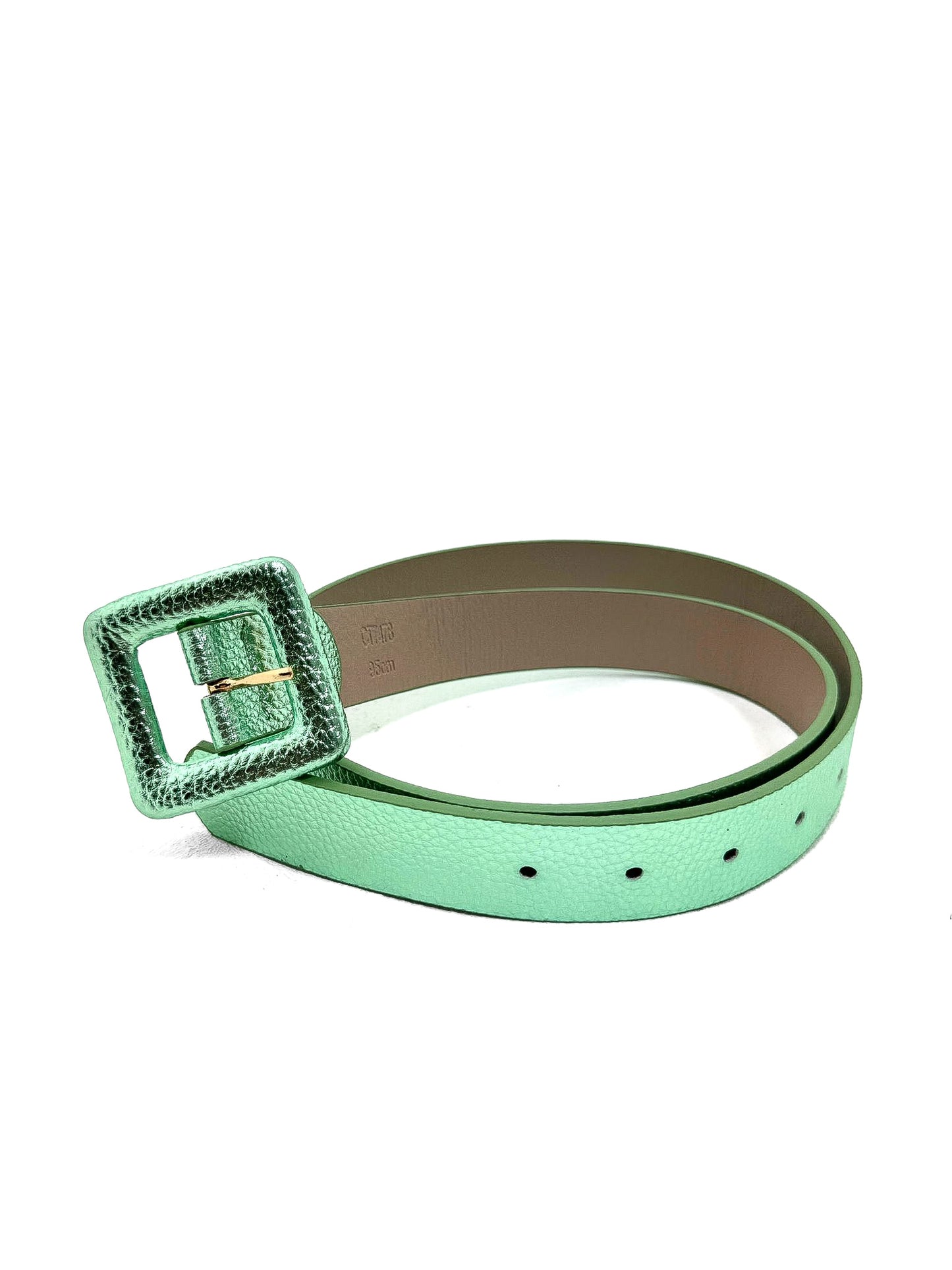 High Shine Metallic PU Belt