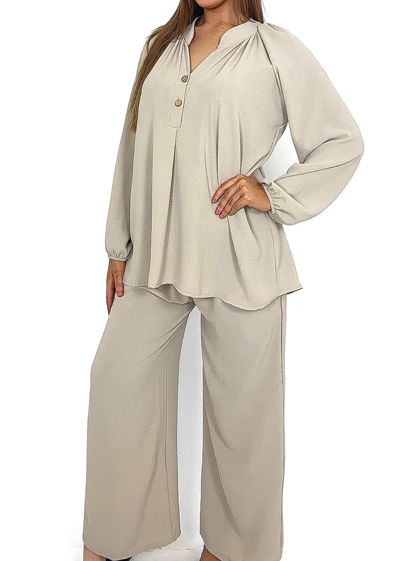 Flowy Blouse & Trousers Co-Ord