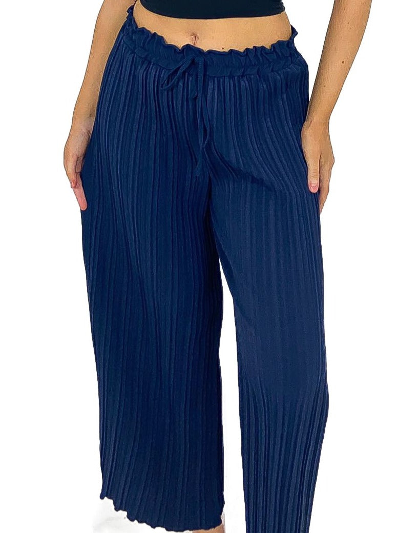 Pleated Palazzo Pants