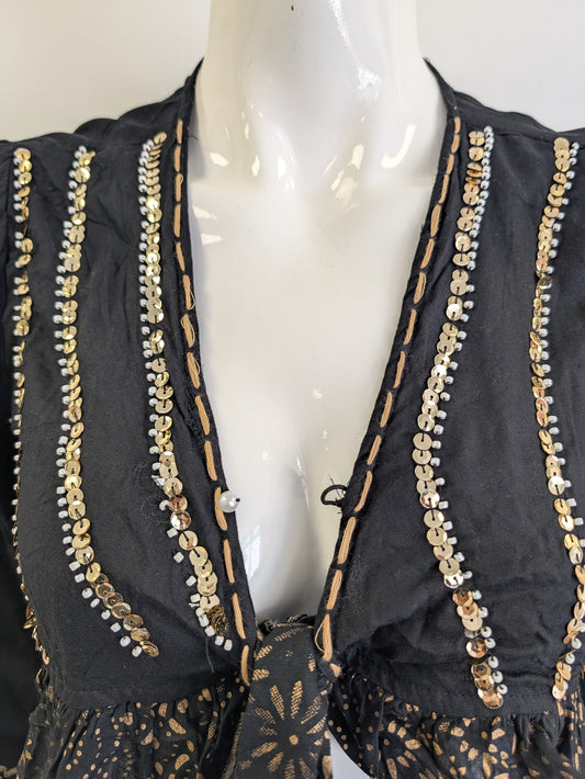 Sequin Embellished Skirt Set