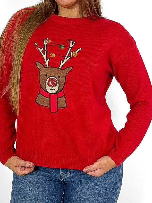 Ronni Reindeer Christmas Jumper