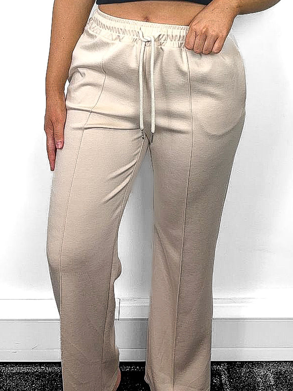 Pinch Seam Wide Leg Joggers