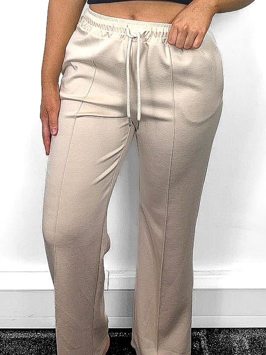 Pinch Seam Wide Leg Joggers