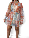 Two In One Paisley Shirt Dress