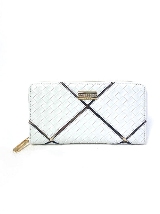 Woven Metallic Detail Purse