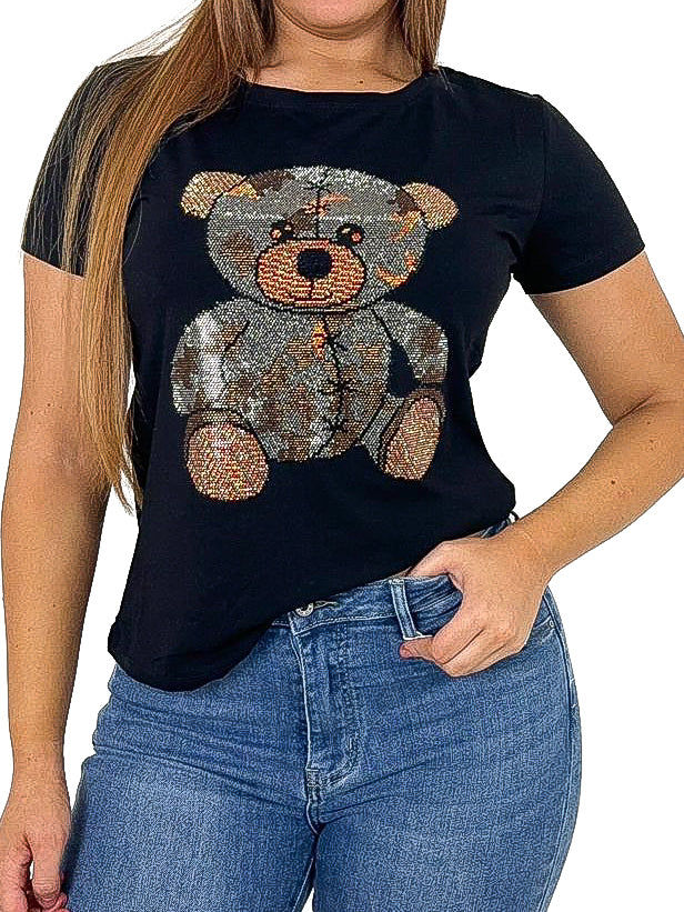 Diamante Teddy Bear T-Shirt