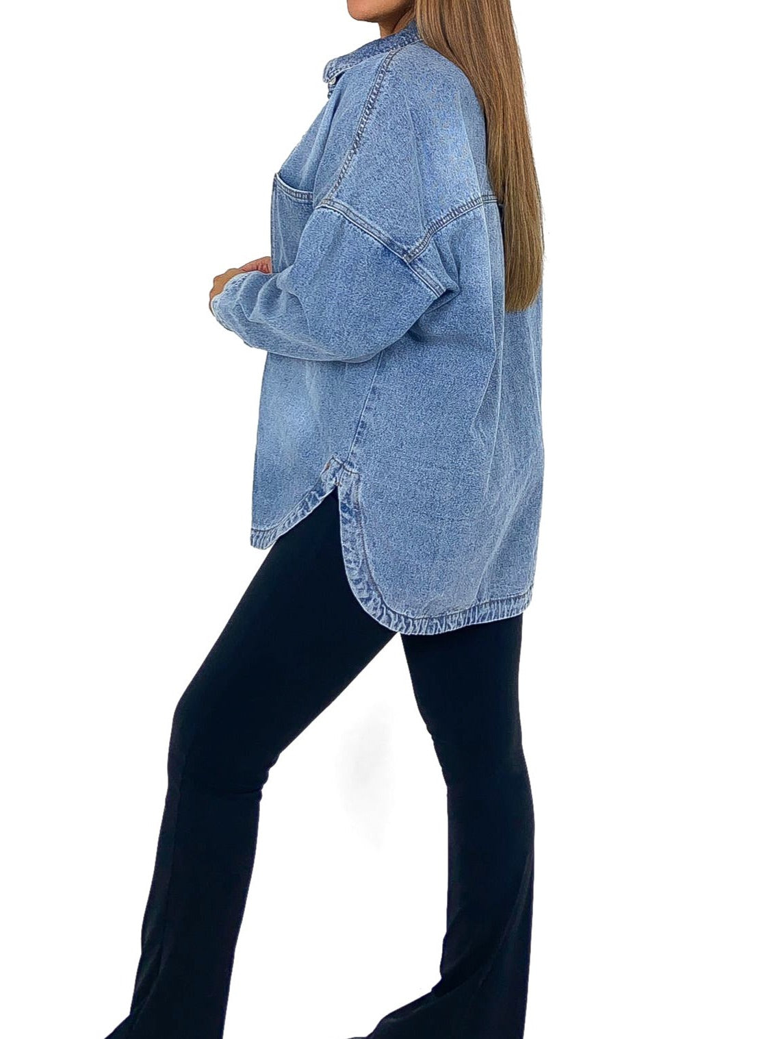 Oversized Denim Shacket