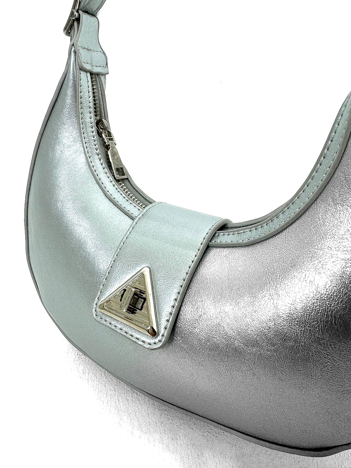 Metallic Moon Shaped Mini Bag